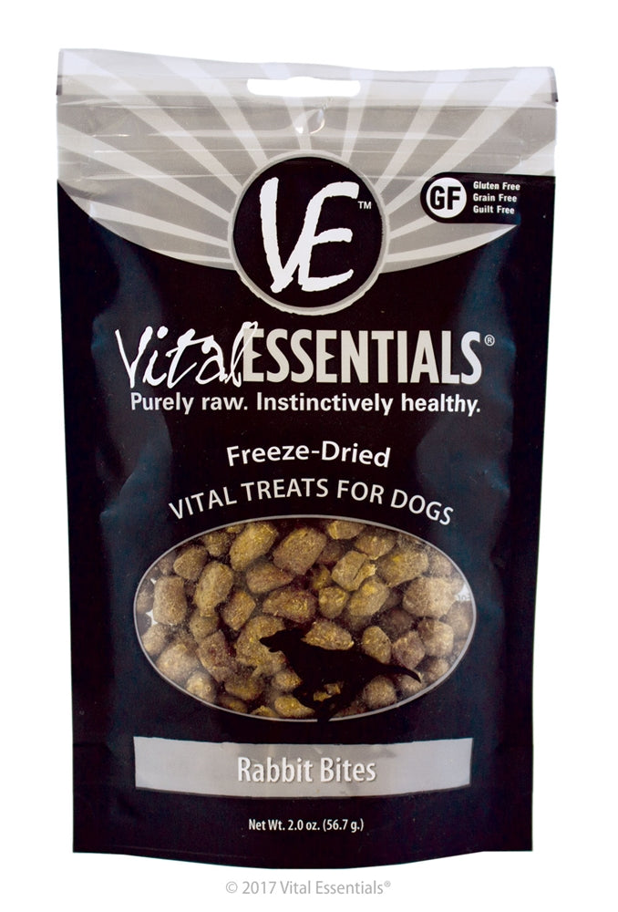 Vital Essentials Rabbit Bites Dog Treats 2oz