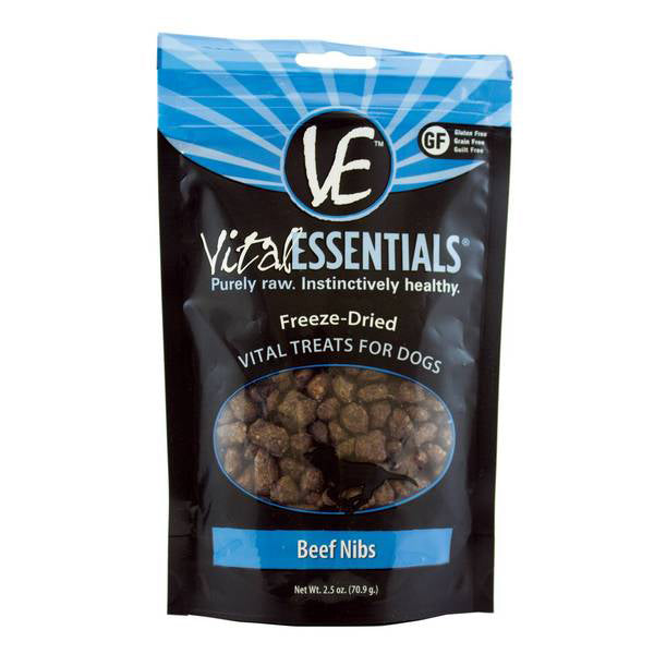 Vital Essentials FD Vital Dog Treats Beef Nibs 2.5oz