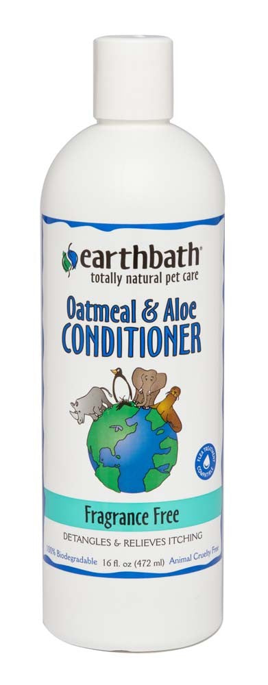Earthbath Oatmeal & Aloe Conditioner, Fragrance Free 16oz