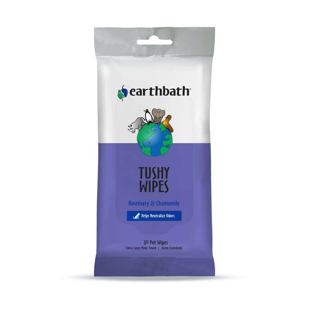 Earthbath Tushy Wipes, Rosemary Chamomile 30 count