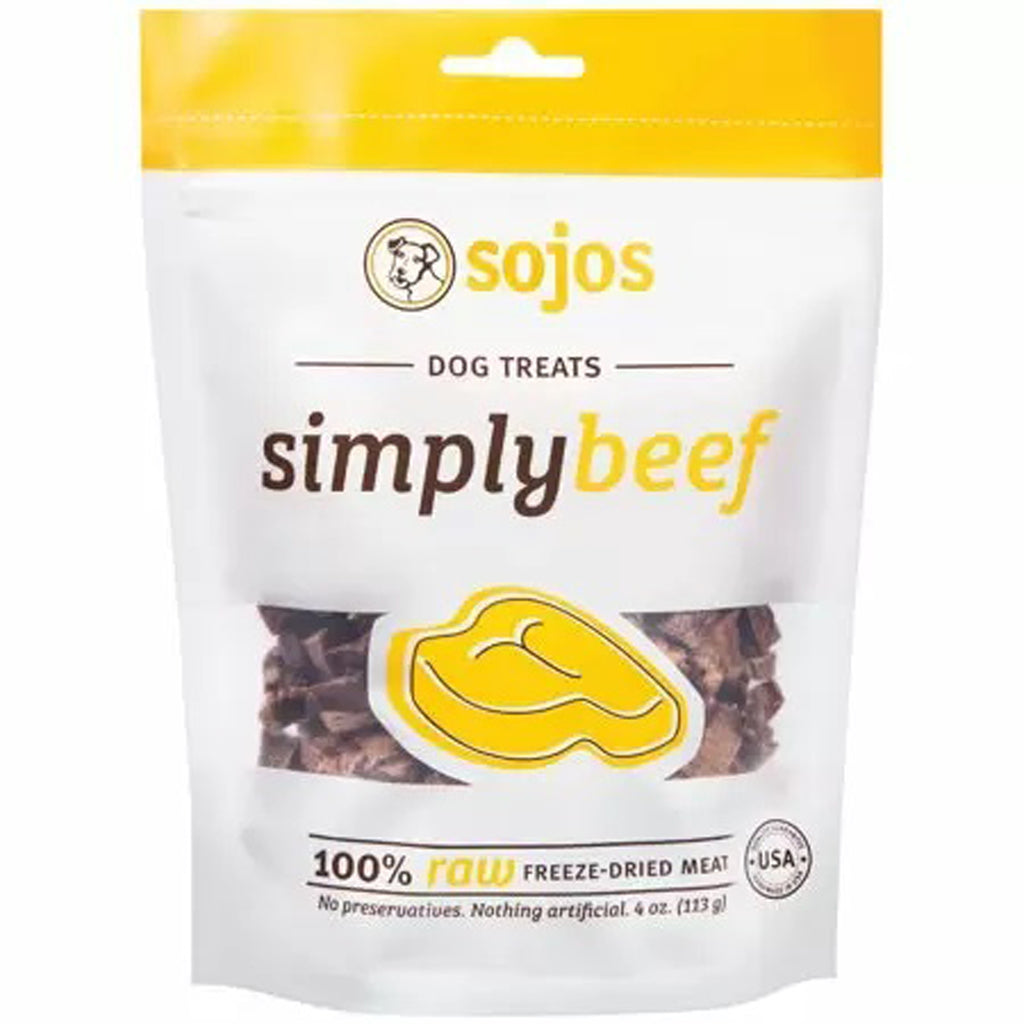 SOJOS DOG SIMPLY BEEF Dog TREATs 4oz