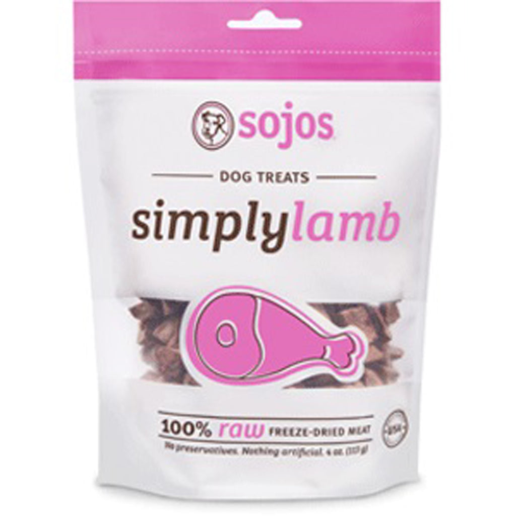 SOJOS SIMPLY LAMB Dog TREATs 4oZ