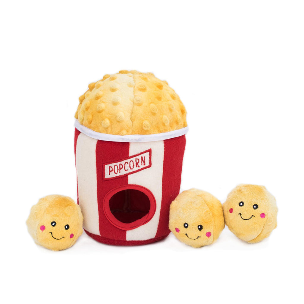 ZippyPaws Zippy Burrow Popcorn Bucket Dog Toy