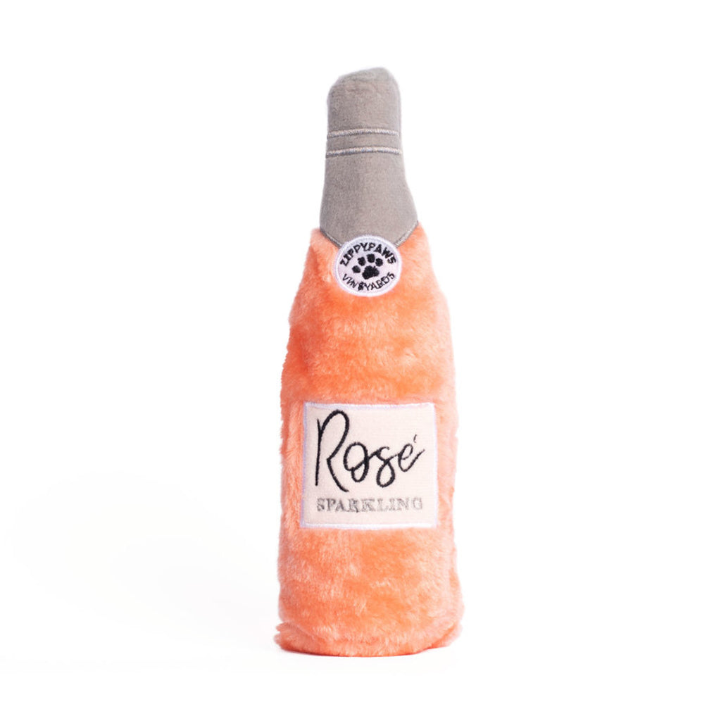 ZippyPaws Happy Hour Crusherz Squeaker Dog Toy - Rose, Medium