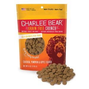 Charlee Bear Grain Free Crunch Chicken & Pumpkin Dog Treats 8oz