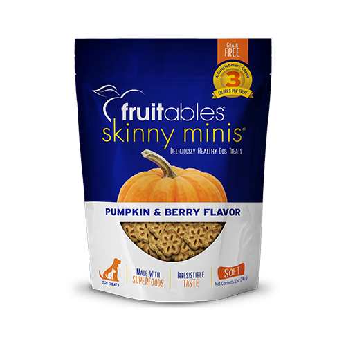 Fruitables Skinny Minis Soft Grain-Free Dog Treats Pumpkin Berry 5 oz