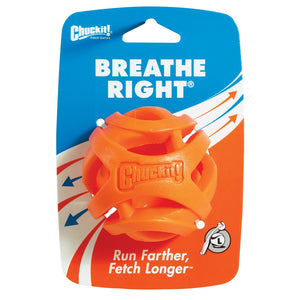 Chuckit! Breathe Right Dog Toy Fetch Ball Orange (Large)