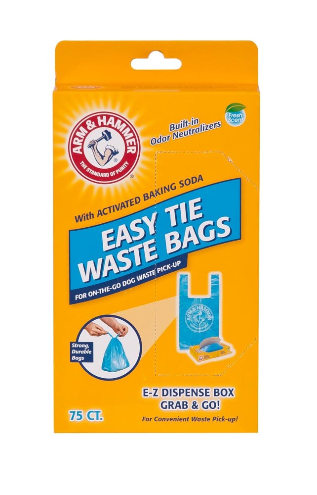 Arm & Hammer Easy-Tie Waste Bags Blue (75 Count)