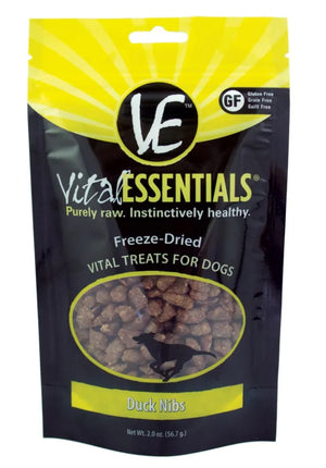 Vital Essentials Duck Nibs Dog Treats 2oz