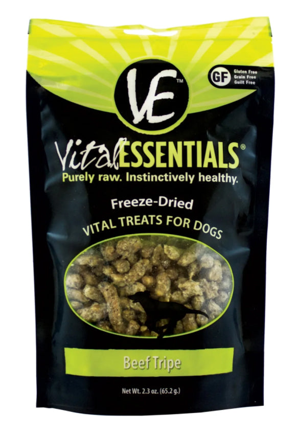 Vital Essentials Beef Tripe Dog Treats 2.3oz