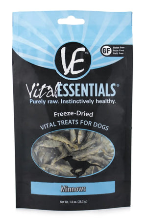 Vital Essentials FD Vital Treats Minnows 1oz - Grain Free, Freeze-Dried Dog Treats