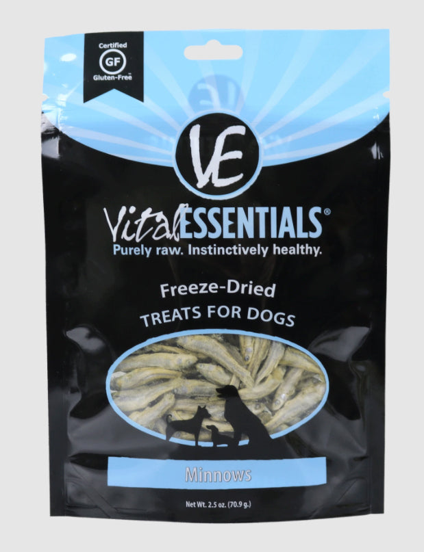 Vital Essentials Freeze-Dried Minnow Dog Treats 2.5oz