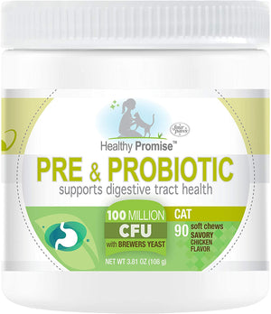 Four Paws Healthy Promise Pre and Probiotics for Dogs Soft Chews 90 Count 4.76 oz.