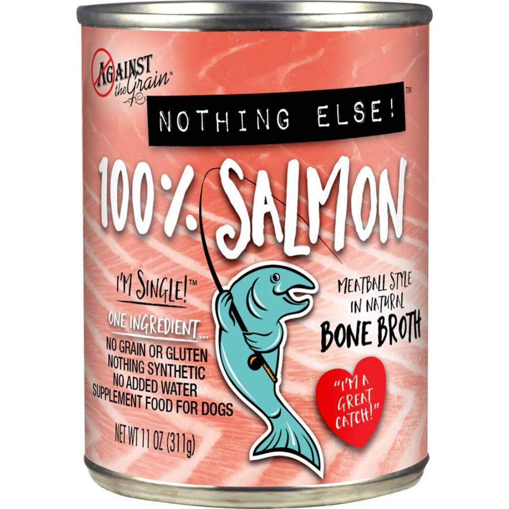 Against the Grain Nothing Else One Ingredient Salmon Dog Food 11 Oz Cans (Case of 12)