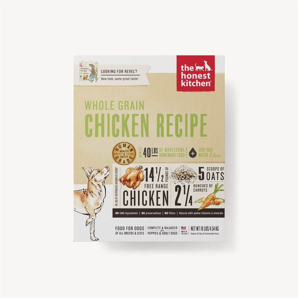 The Honest Kitchen Revel Whole Grain Chicken Dehydrated Dog Food 10 Lbs