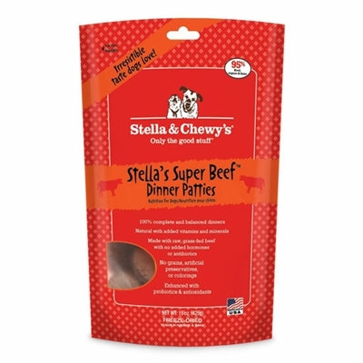 Stella and Chewy's Freeze Dried Super Beef Dinner Patties Dog Food 14Oz