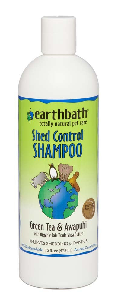 Earthbath Shed Control Shampoo, Green Tea & Awapuhi 16oz