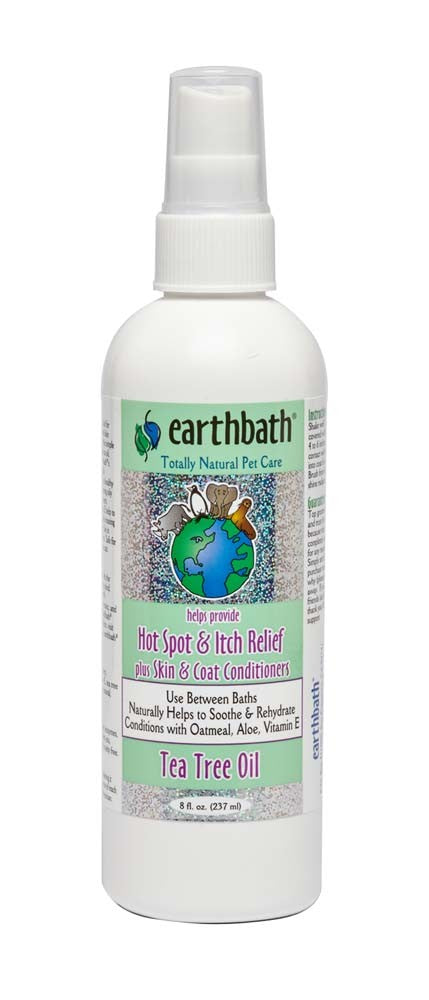 Earthbath Hot Spot Relief Spray for Dogs, Tea Tree & Aloe Vera 8oz