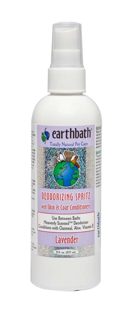 Earthbath 3-IN-1 Deodorizing Spritz for Dogs, Lavender 8oz
