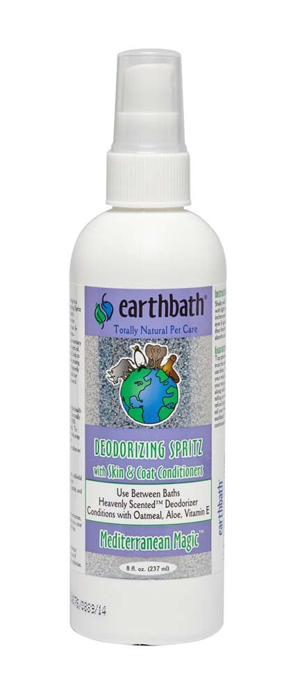 Earthbath 3-IN-1 Deodorizing Spritz for Dogs, Mediterranean Magic 8oz