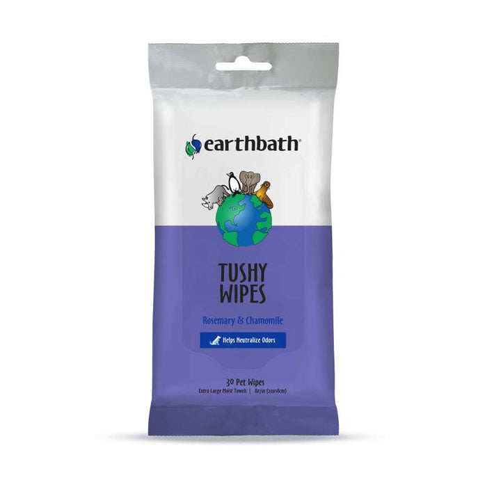 Earthbath Tushy Wipes, Rosemary  Chamomile 30 count