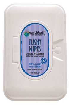 Earthbath Tushy Wipes, Rosemary and Chamomile 72 Ct