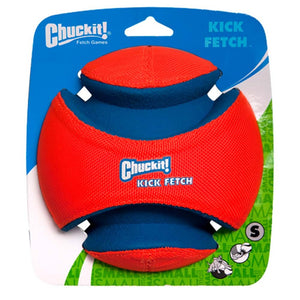 Chuckit! Kick Fetch Ball Dog Toy Blue/Orange Small