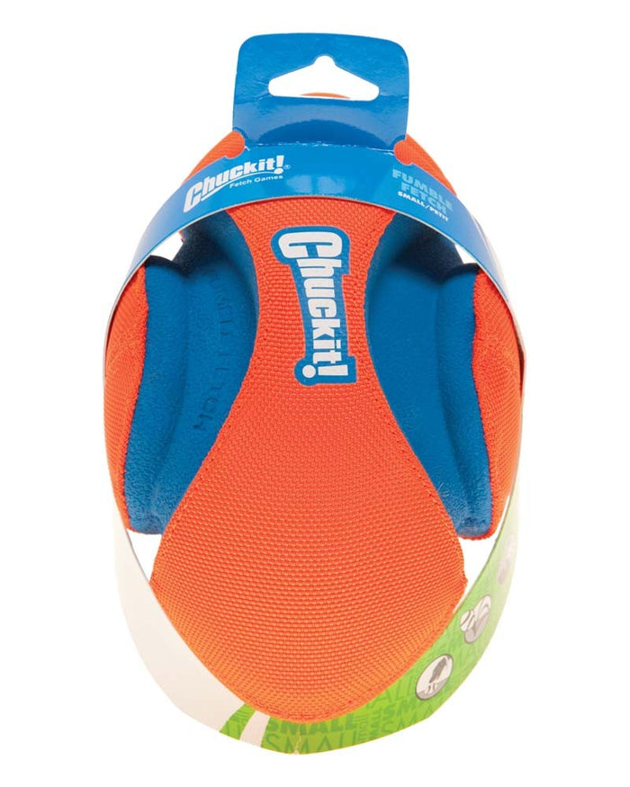 Chuckit! Fumble Fetch Dog Toy Blue & Orange (Small)