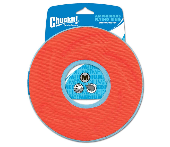 Chuckit! ZipFlilght Flying Ring Dog Toy (Assorted Colors, Medium)