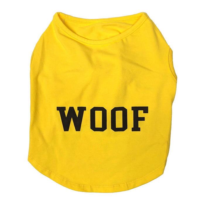Fashion Pet Cosmo Woof Tee Yellow Small