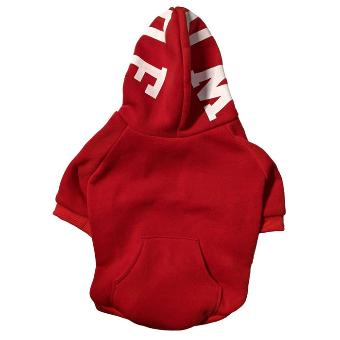 Fashion Pet Cosmo Woof Hoodie Red Large