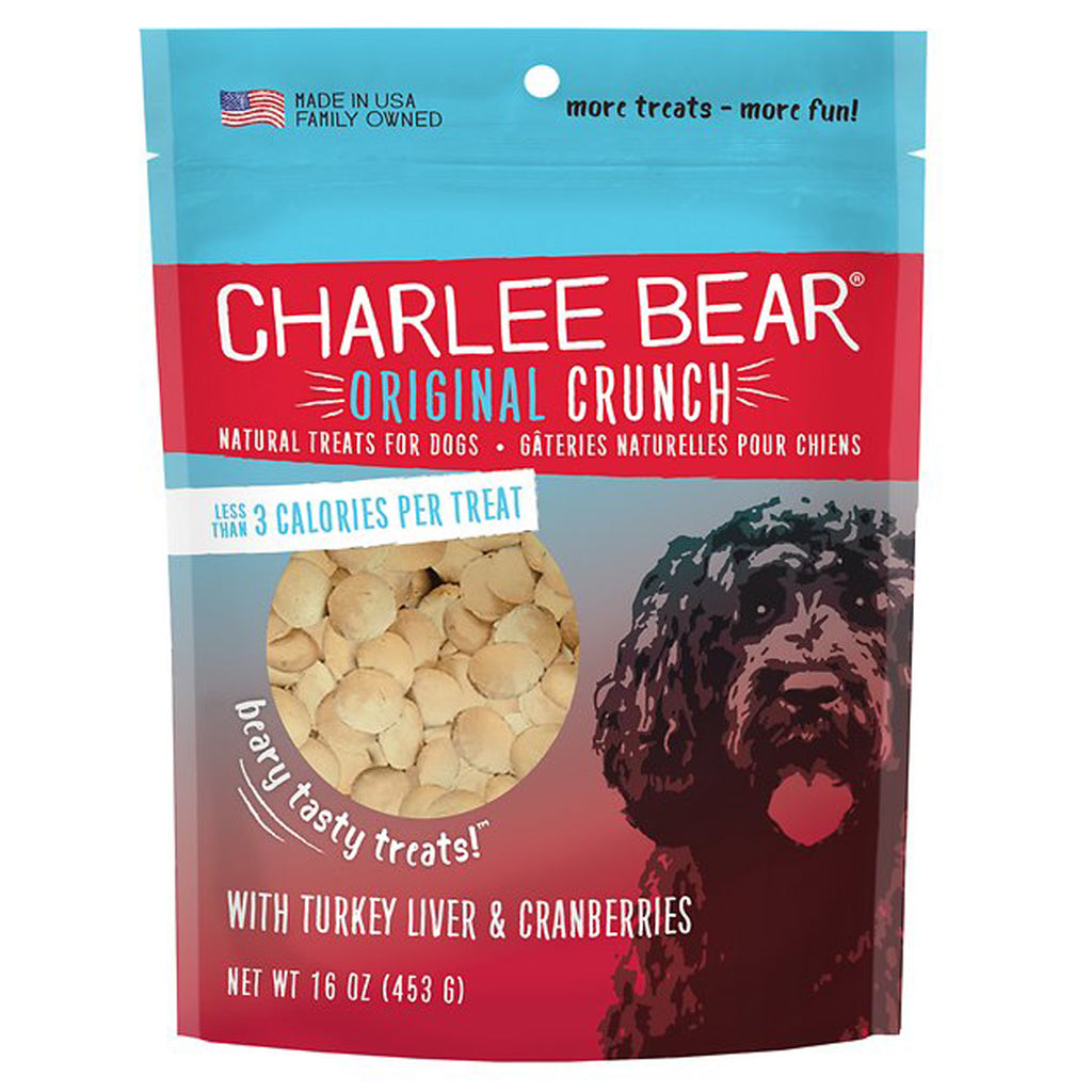 Charlee Bear Original Crunch Turkey Liver & Cranberry Dog Treats 16oz