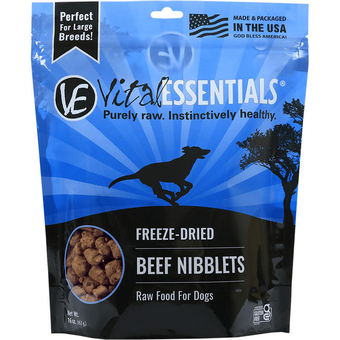 Vital Essentials Freeze-Dried Beef Nibs 16Oz