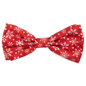 The Worthy Dog Let it Snow Bow Tie