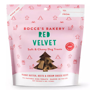 Bocces Bakery Red Velvet Christmas Dog Treats 6Oz.