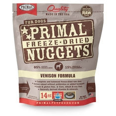Primal Pet Foods Freeze Dried Cat Food- Venison 5.5Oz.