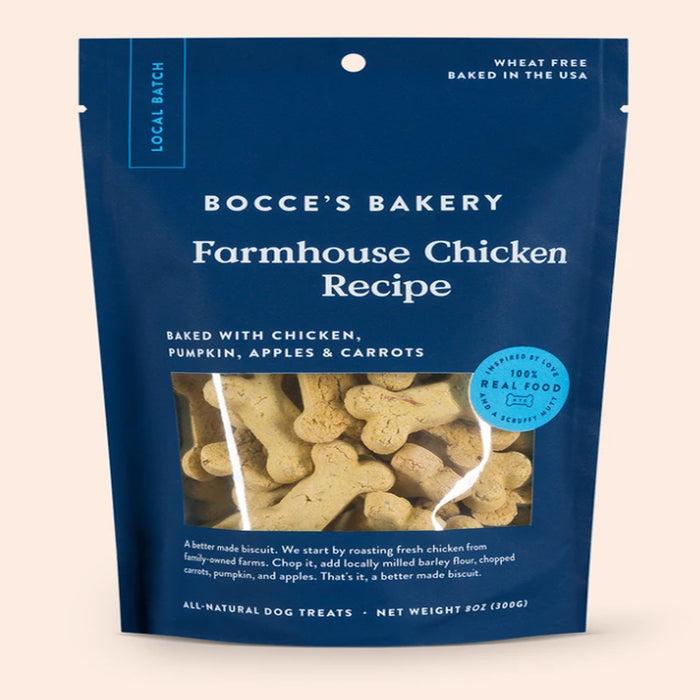 Bocce's Bakery Dog Biscuits Farmhouse Chicken 8oz.