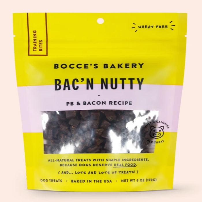 Bocce's Bakery Bac'n Nutty Training Treats 6oz