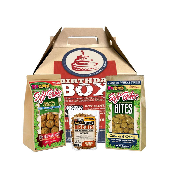 K9 Granola Munch Birthday Box  Dog Treats