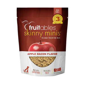 Fruitables Skinny Minis Soft Dog Treats
Apple Bacon 5 oz