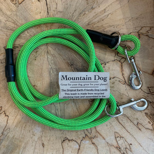 Upcycled Mountain Dog Original Earth-Friendly 7 Foot Dog Versatile Leash