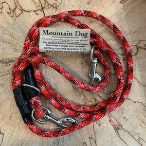 Upcycled Mountain Dog Original Earth-Friendly 7 Foot Dog Versatile Leash