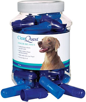 ClearQuest Finger Toothbrushes for Dogs