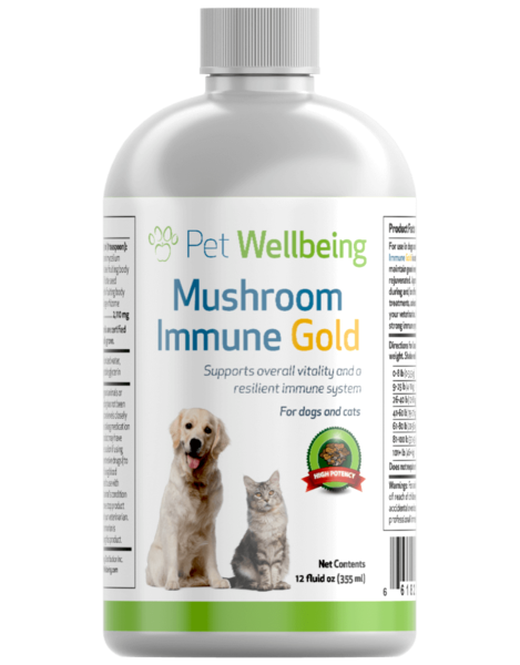 Pet Wellbeing Mushroom Immune Gold Petwell Supply