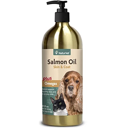 NaturVet Salmon Oil for Skin & Coat for Dogs & Cats